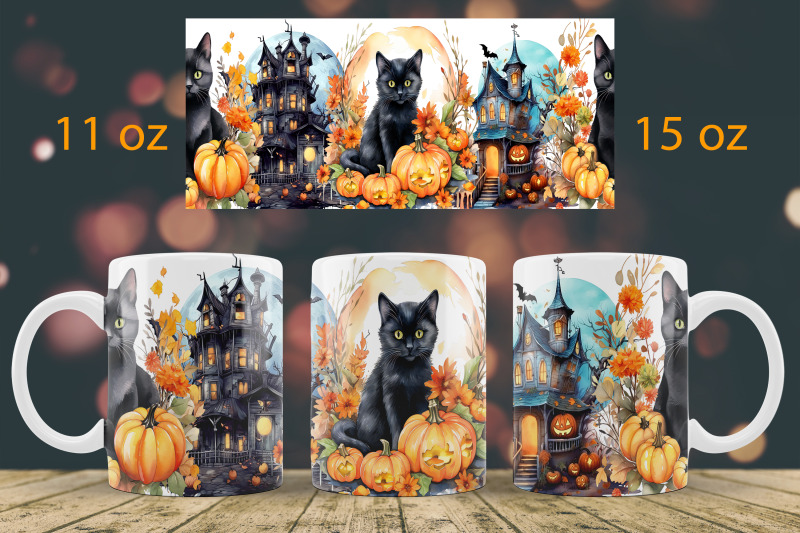 halloween-mug-wrap-design-black-cat-mug-sublimation-png