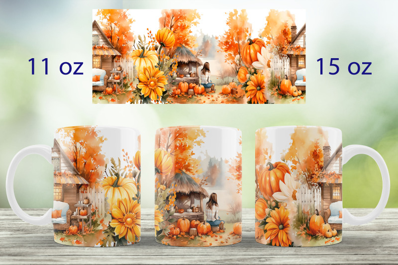 fall-mug-wrap-design-pumpkin-landscape-mug-sublimation-png