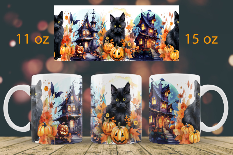 halloween-mug-wrap-design-black-cat-mug-sublimation-png