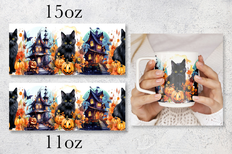 halloween-mug-wrap-design-black-cat-mug-sublimation-png