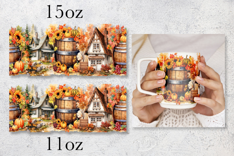 fall-mug-wrap-design-pumpkin-landscape-mug-sublimation-png