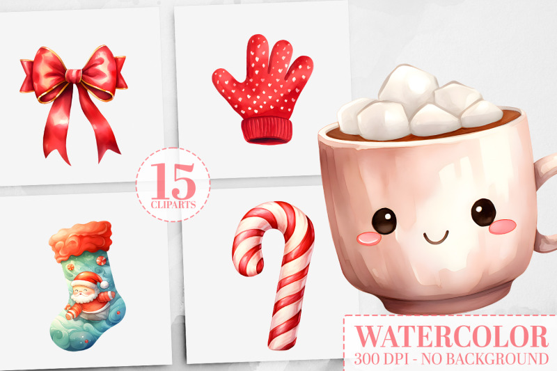 25-festive-watercolor-christmas-clipart-mittens-cocoa-amp-more