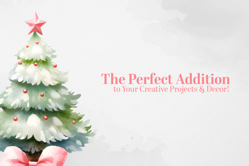 25-kawaii-christmas-watercolor-clipart-trees-ornaments