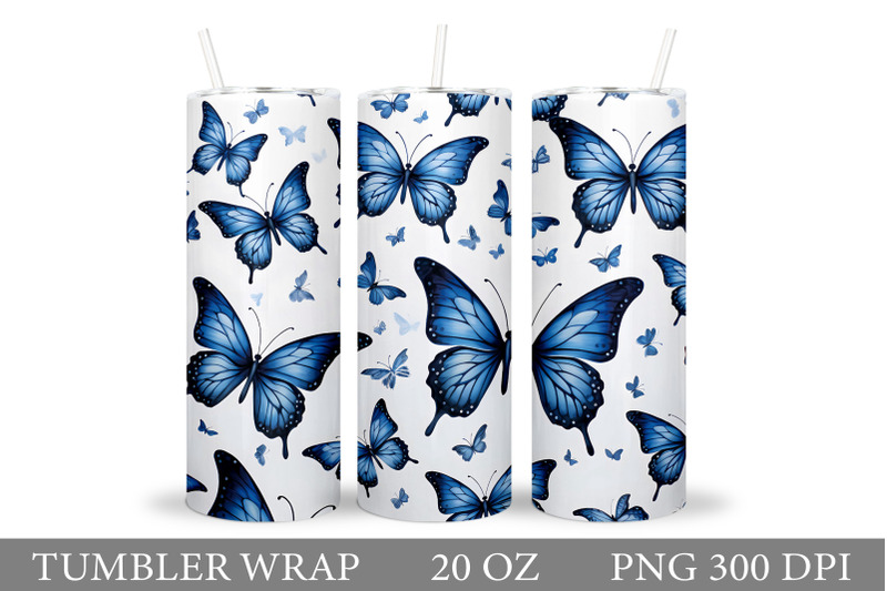 blue-butterflies-tumbler-wrap-butterfly-tumbler-sublimation