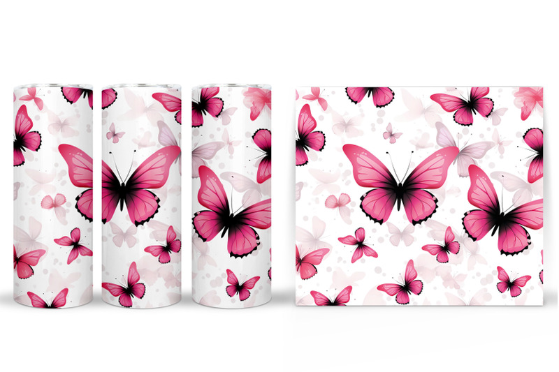 pink-butterflies-tumbler-wrap-butterfly-tumbler-wrap-design