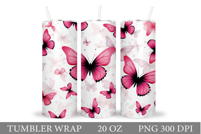 pink-butterflies-tumbler-wrap-butterfly-tumbler-wrap-design