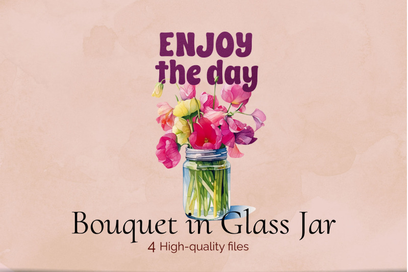 bouquet-in-glass-jar