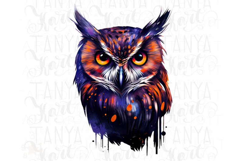 purple-owl-png-sublimation-instant-download