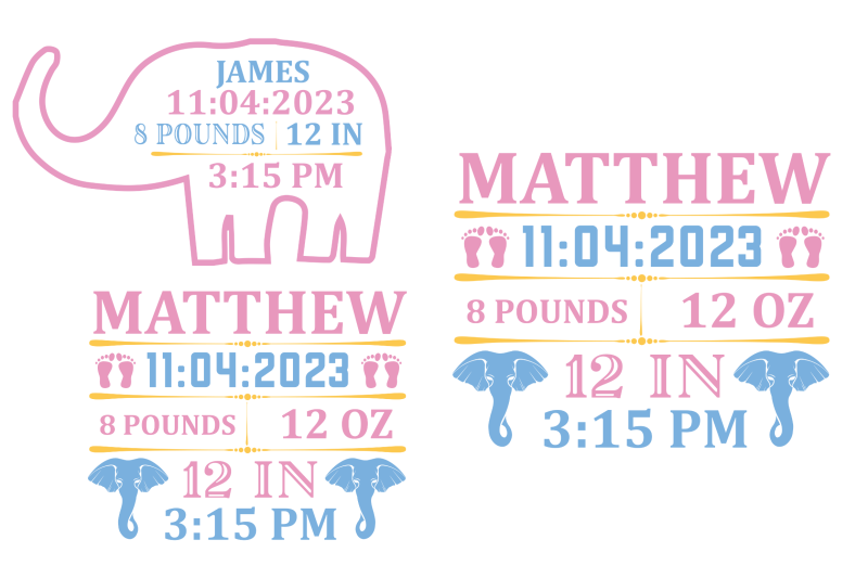 elephant-birth-announcement-svg-bundle