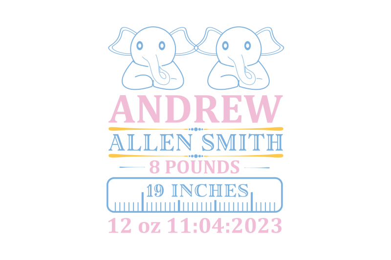 elephant-birth-announcement-svg-bundle