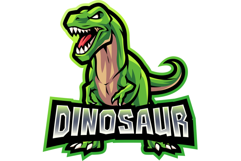 dinosaur-esport-mascot-logo-design