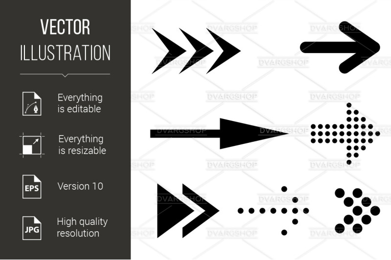 icon-set-of-flat-arrows