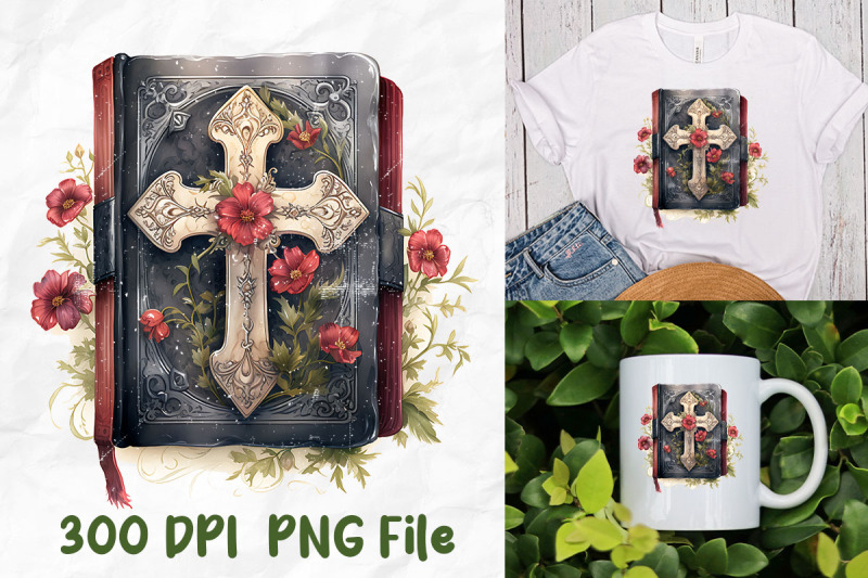 jesus-christ-gothic-bible-cross-roses