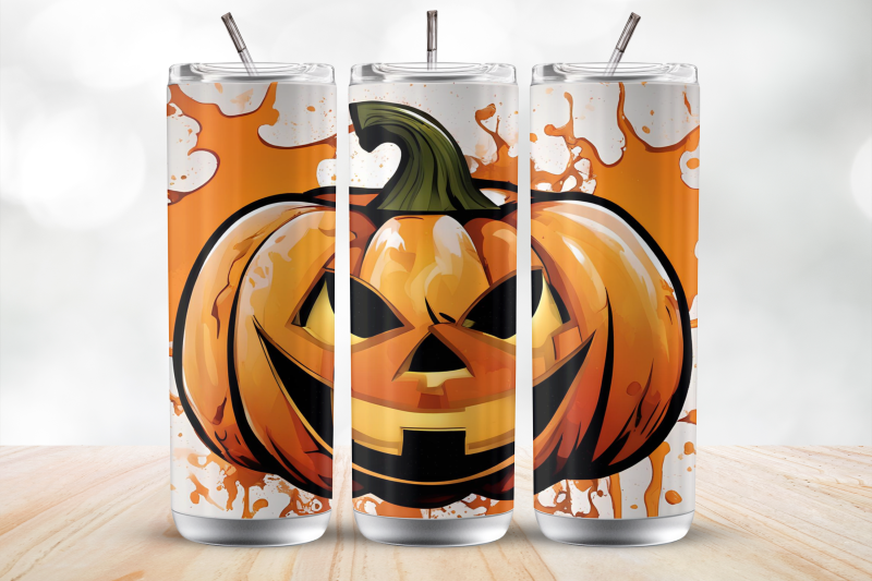 halloween-pumpkin-20-oz-skinny-tumbler-sublimation-design