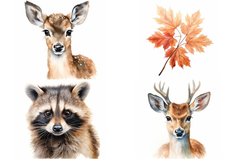 cute-woodland-animals-portrait