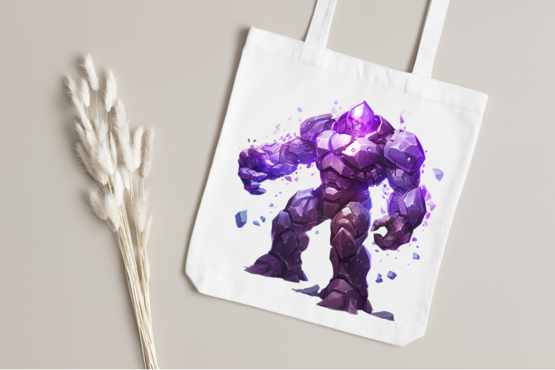 a-fantasy-golem-with-an-purple-aura-bundle