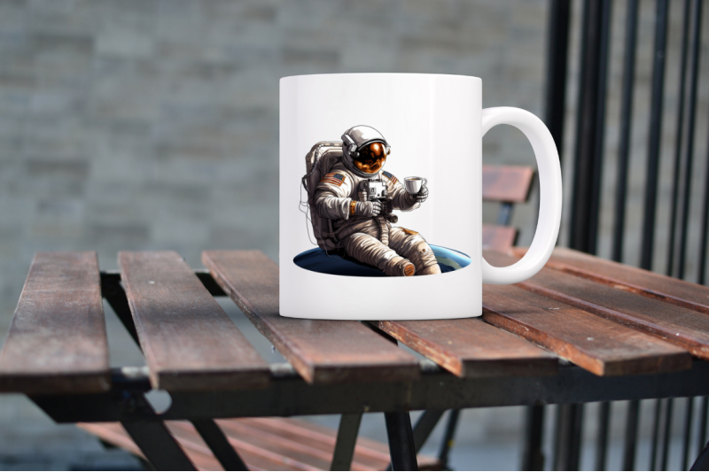 astronaut-drinking-coffee-clipart-bundle