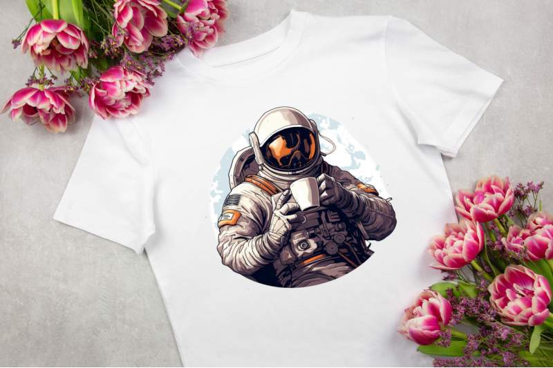 astronaut-drinking-coffee-clipart-bundle