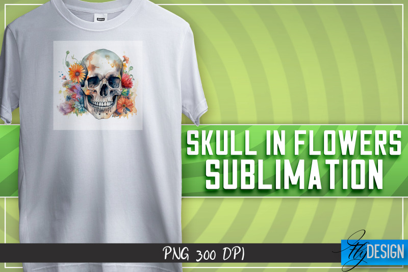 skull-in-flowers-sublimation-t-shirt-design-happy-design