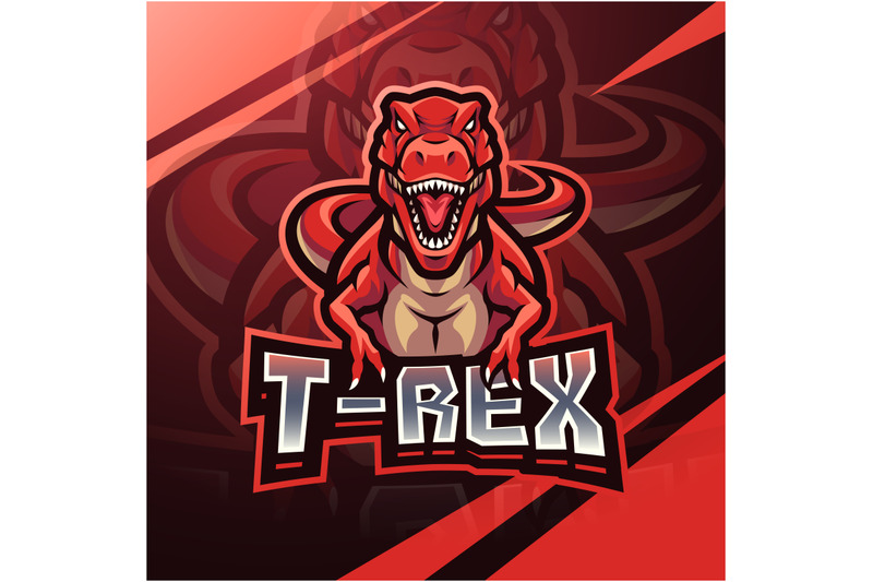 t-rex-esport-mascot-logo-design