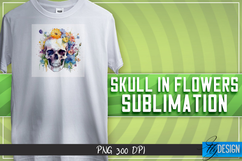 skull-in-flowers-sublimation-t-shirt-design-happy-design