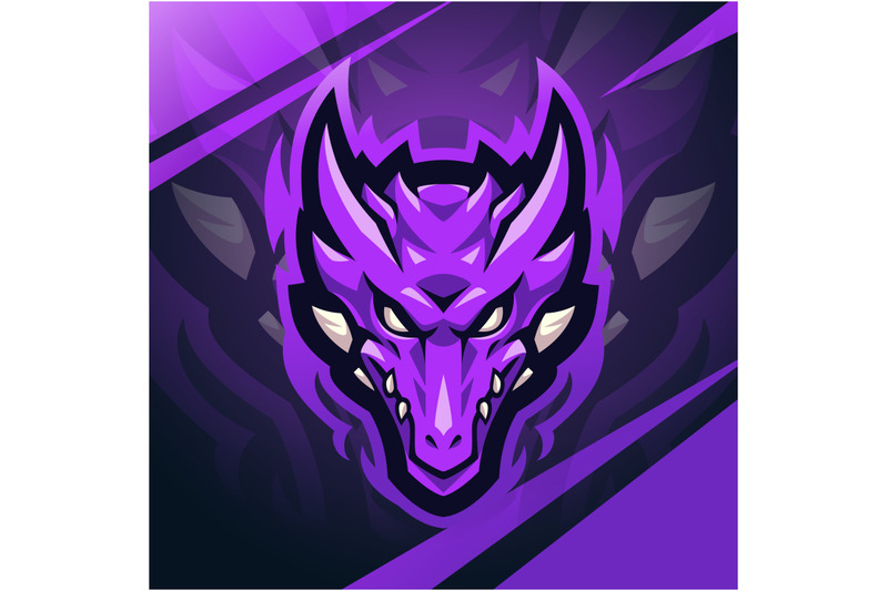 dragon-head-esports-mascot-logo-design