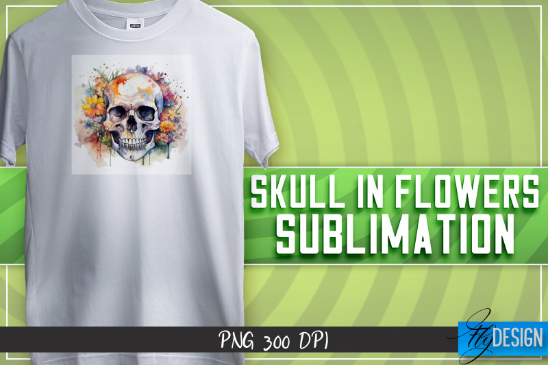 skull-in-flowers-sublimation-t-shirt-design-happy-design