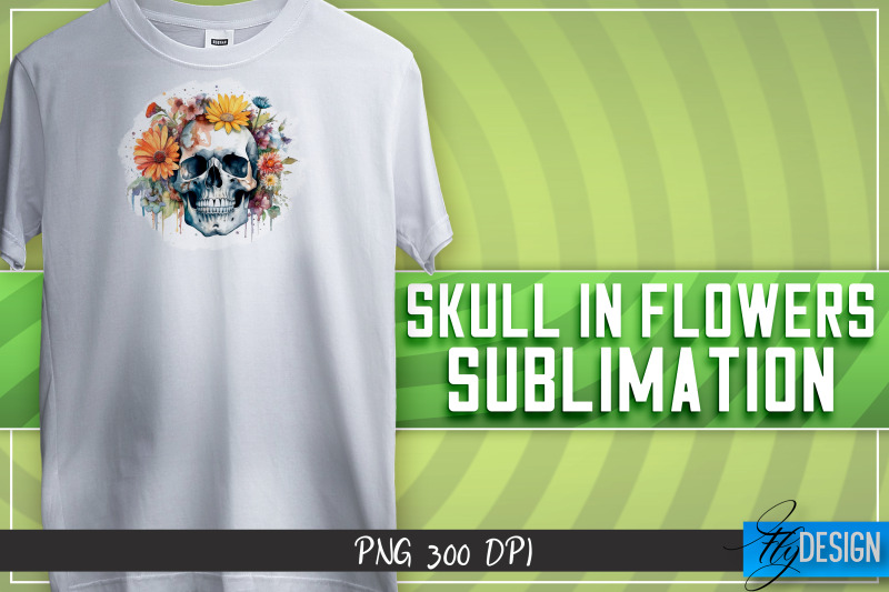 skull-in-flowers-sublimation-t-shirt-design-happy-design