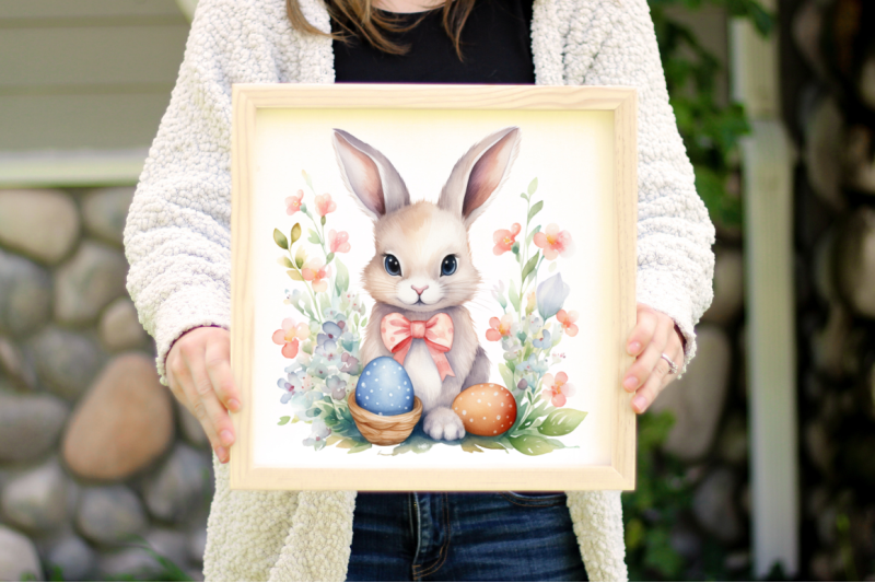 easter-bunny-watercolor-clipart-bundle