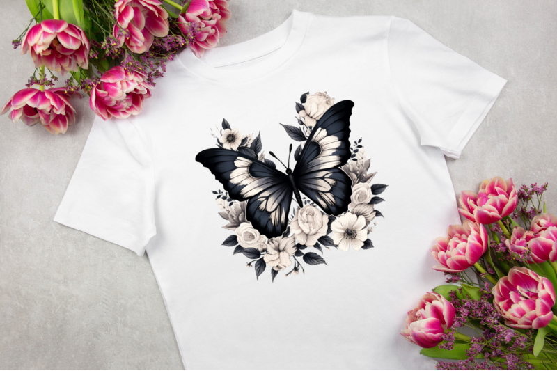 floral-black-butterfly-clipart-bundle