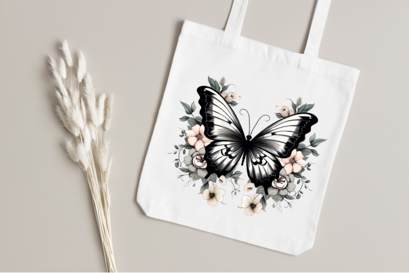 floral-black-butterfly-clipart-bundle