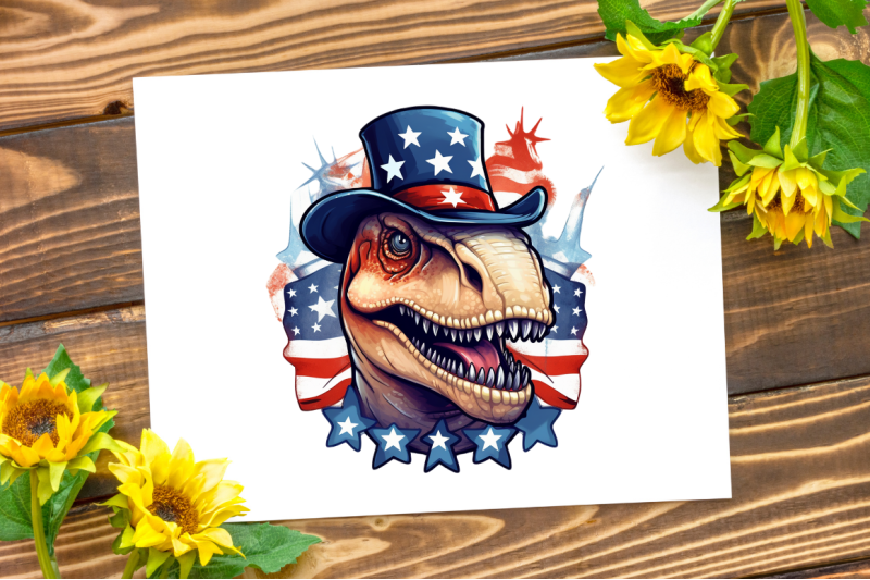 funny-4th-of-july-t-rex-sublimation-clipart-bundle