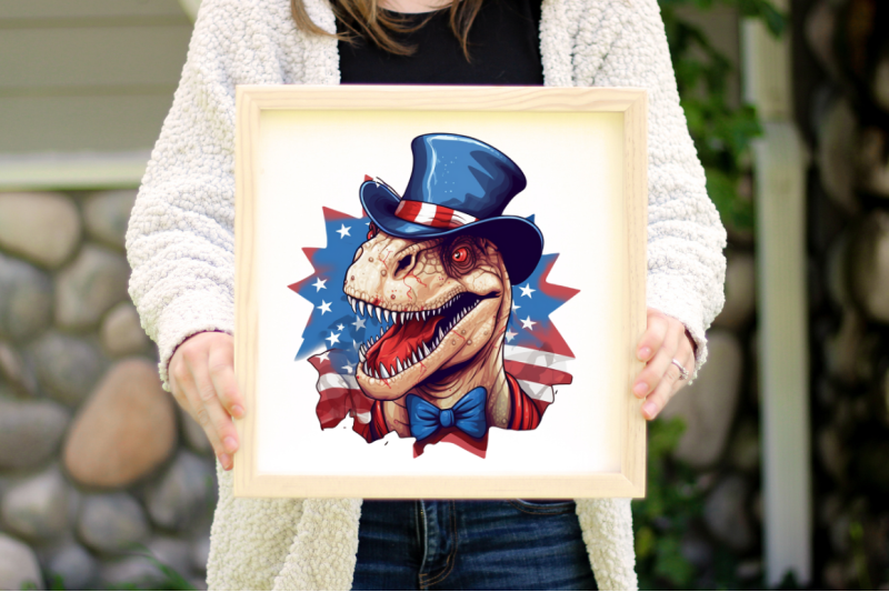 funny-4th-of-july-t-rex-sublimation-clipart-bundle