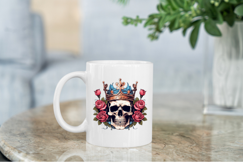 king-skull-with-roses-clipart-nbsp-bundle