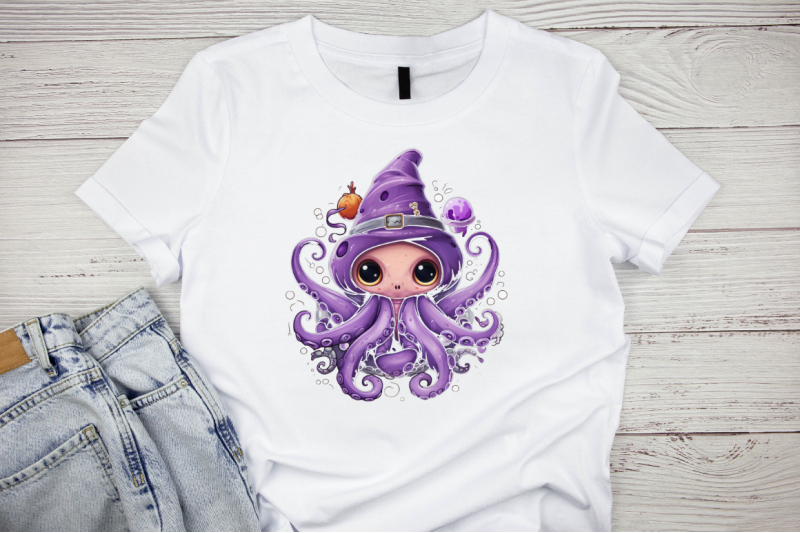 octopus-witch-sublimation-clipart-bundle