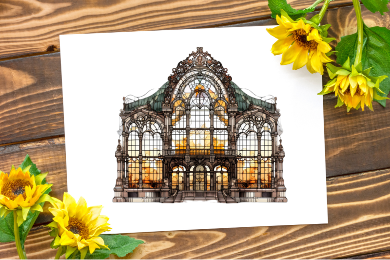 old-building-stained-glass-sublimation-bundle