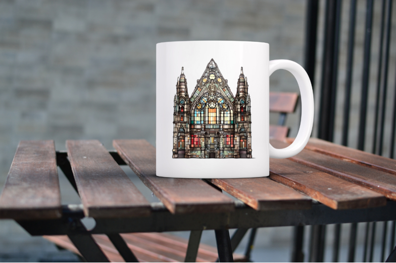 old-building-stained-glass-sublimation-bundle