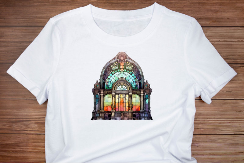 old-building-stained-glass-sublimation-bundle