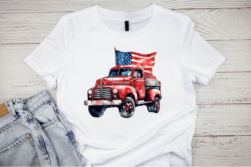 patriotic-truck-sublimation-clipart-bundle