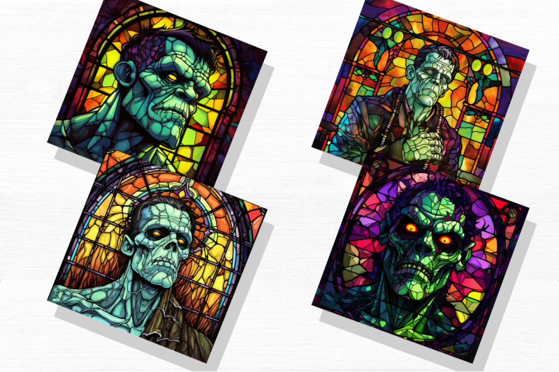 halloween-stained-glass-frankenstein-clipart-bundle