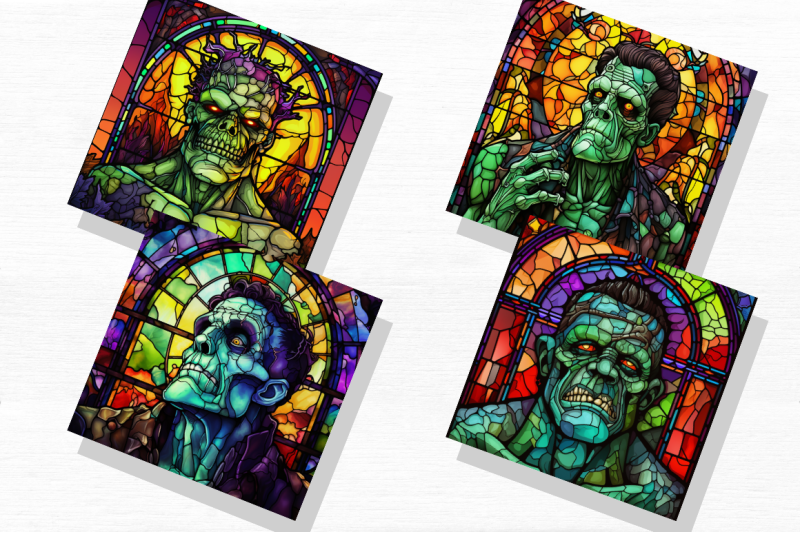 halloween-stained-glass-frankenstein-clipart-bundle