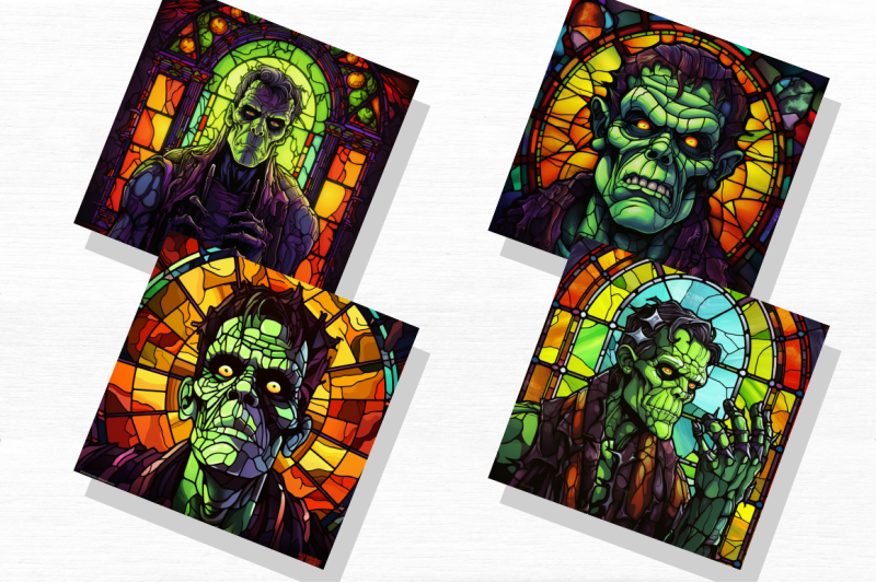 halloween-stained-glass-frankenstein-clipart-bundle