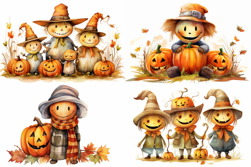 autumn-scarecrow-amp-pumpkin