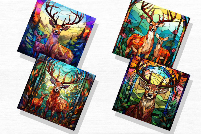 father-039-s-day-stained-glass-buck-deer-art-bundle