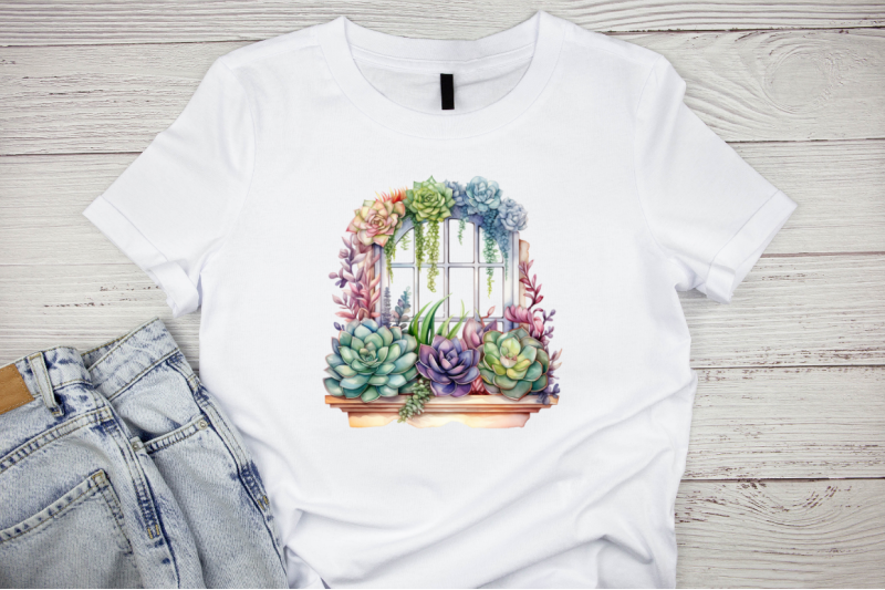 succulent-window-watercolor-sublimation