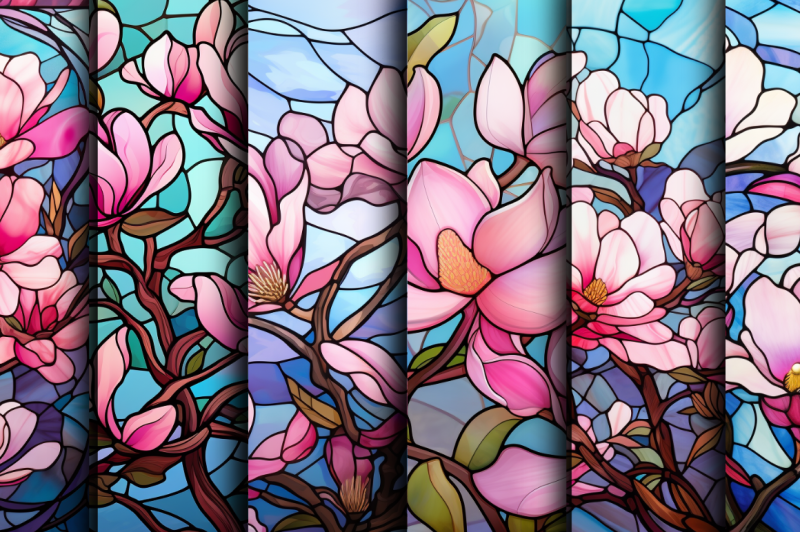 stained-glass-magnolias-background-bundle