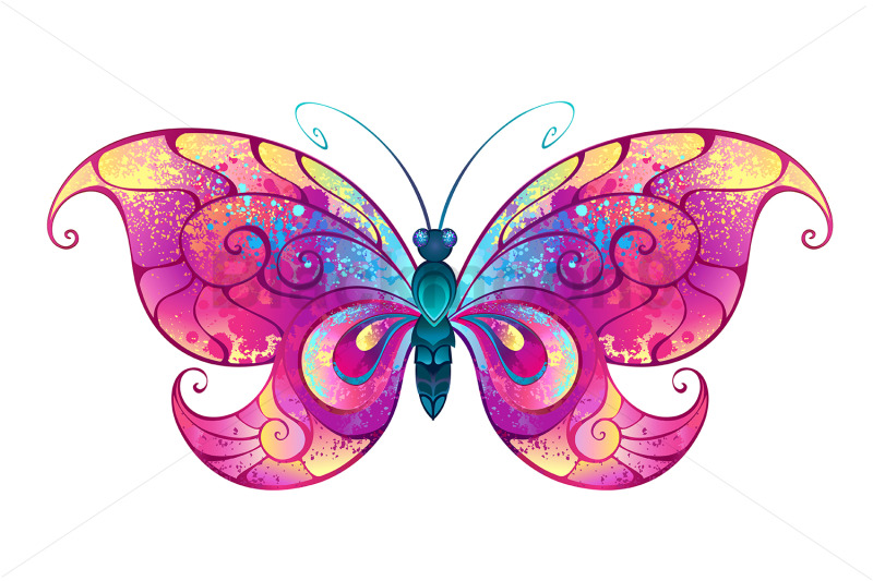 painted-pink-butterfly