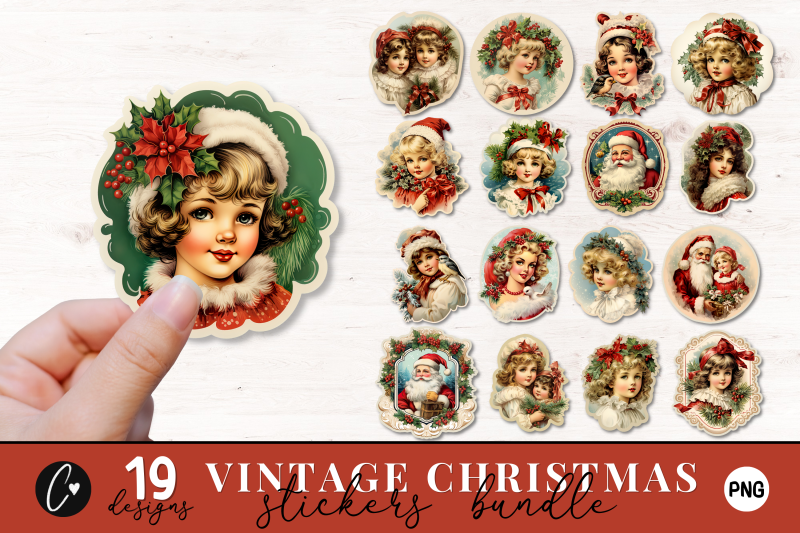 vintage-christmas-sticker-png-bundle