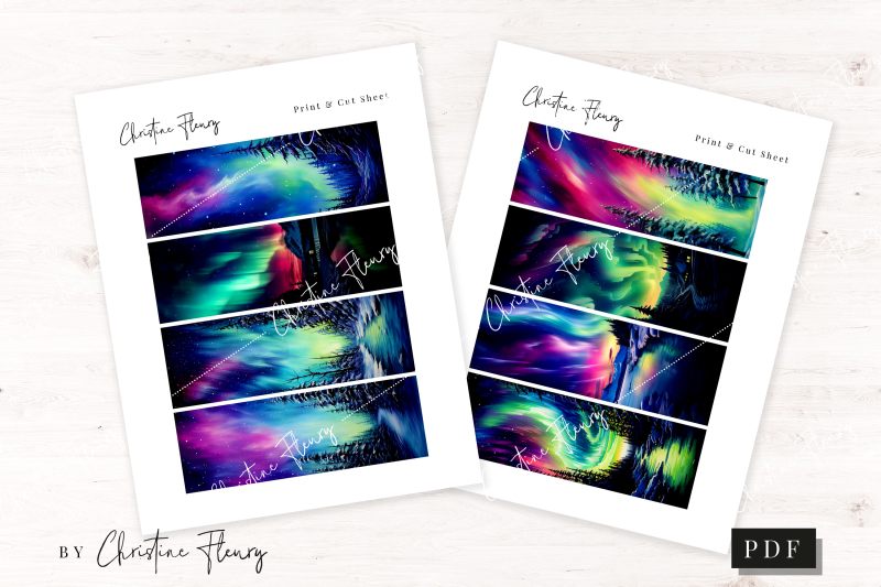 northern-lights-printable-bookmark