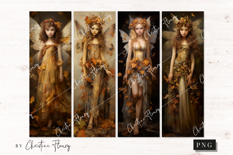 printable-autumn-fairy-bookmark-designs